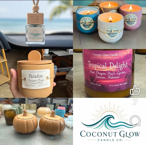 Christine Galone Candles at JAM Coconut Glow Candle Company