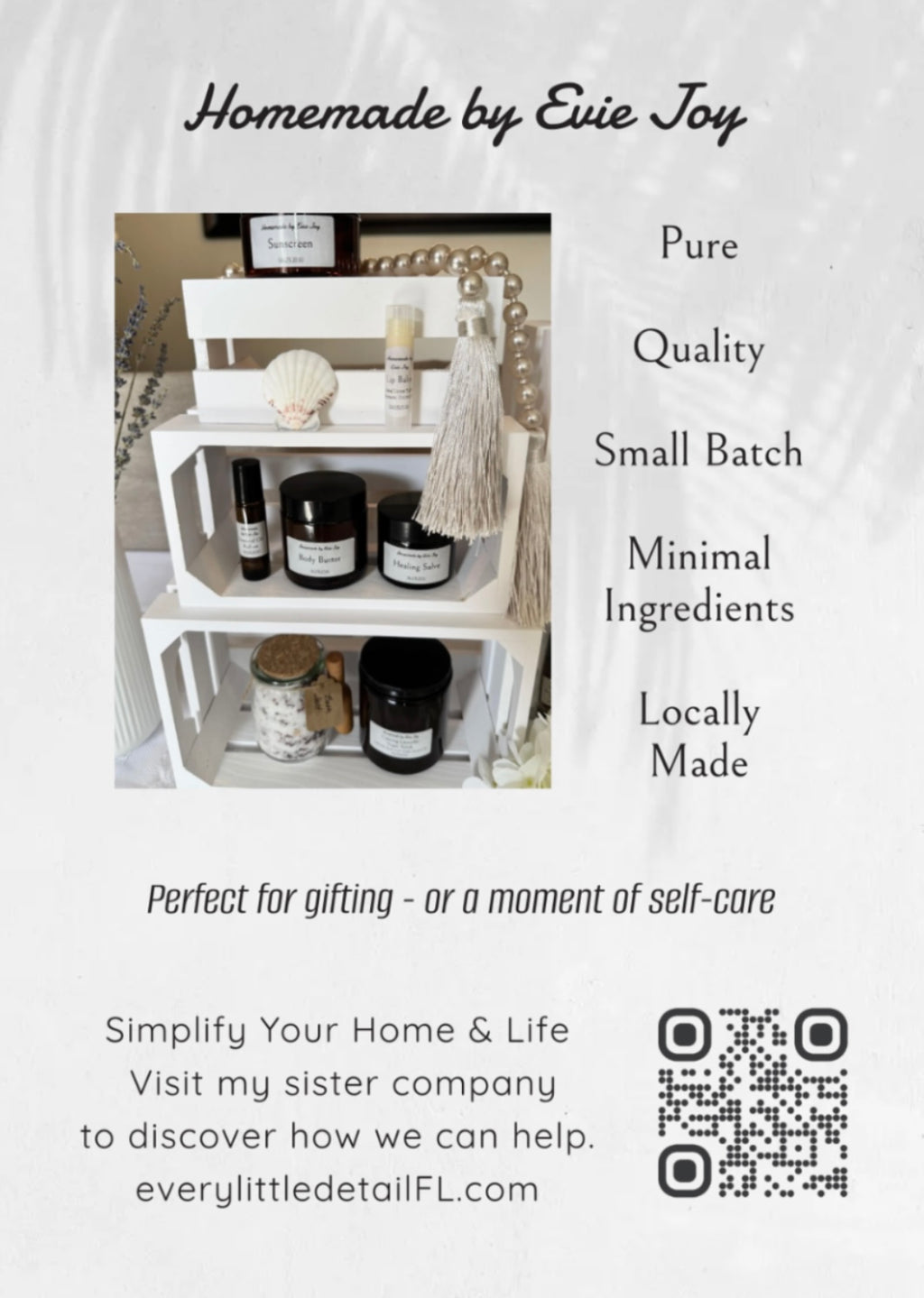 Homemade By Evie Joy  Wellness  Vendor at JAM