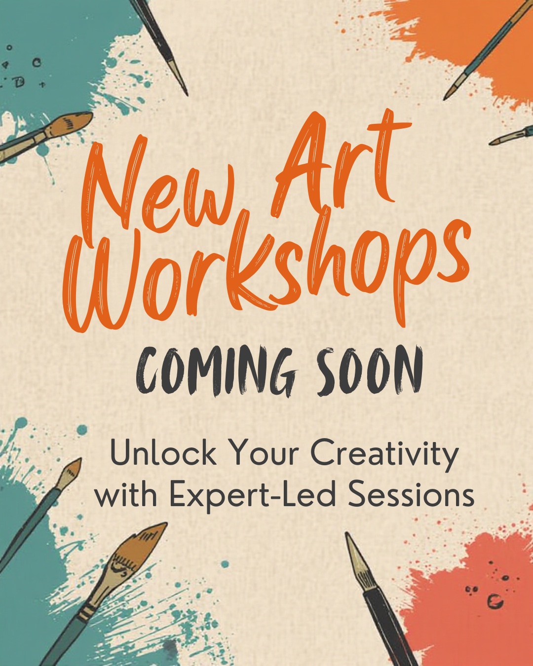 New Workshops Coming Soon